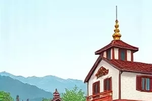 毕业式的最后一首：礼堂舞台上合唱队站成一排